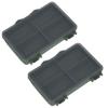 2PCS Mini Tackle Storage Box 4-8 Compartment Fishing Lure Box Durable Fishing Tackle Box  Fishing