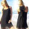 Luxurious Summer Beach Seaside Vacation Sexy Dew Shoulder Chiffon Dress For Women