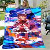 Puella magi madoka magica Kreslená měkká plyšová přikrývka, flanelová přikrývka přikrývka do obývacího pokoje Ložnice Pohovka Pohovka Piknikový povlak