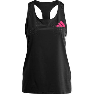 Adizero Promo Lauf-Tanktop Drei Streifen Colorblock Ärmellos Damen Tops Schwarz IK3988