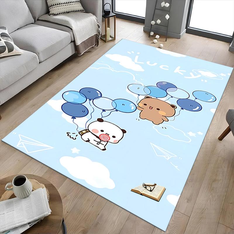 1PC Bear Balloons Carpet Office Rug Mat Home Decor Area Carpet Festival Gift Office Desk Chair Carpet Longlasting Material