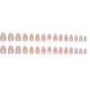 Sweet Pink Bow French Manicure Removable Nail Patches - Wearable, Solid Color, Ins Style False Nails