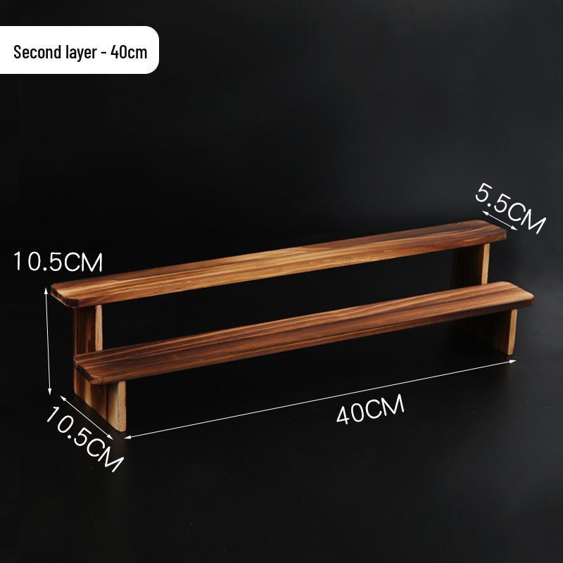 Solid Wood Display Rack for Action Figures, Collectibles, and Succulents