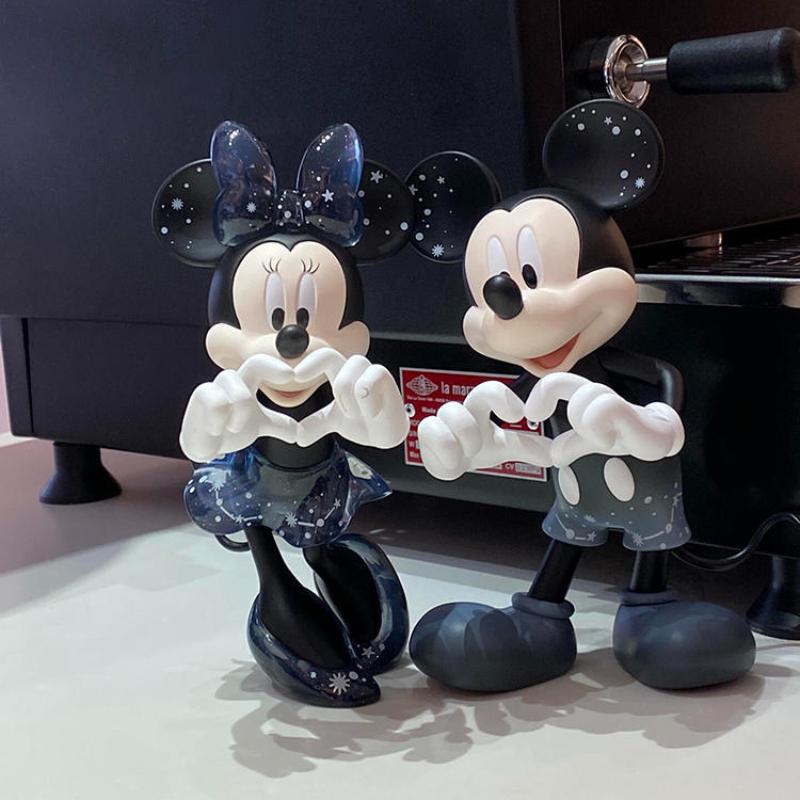Disney Cartoon Minnie Mickey Maus Puppen Spielzeug Set Goofy Hochzeitstorte Dekoration Action Hochzeitsgeschenk
