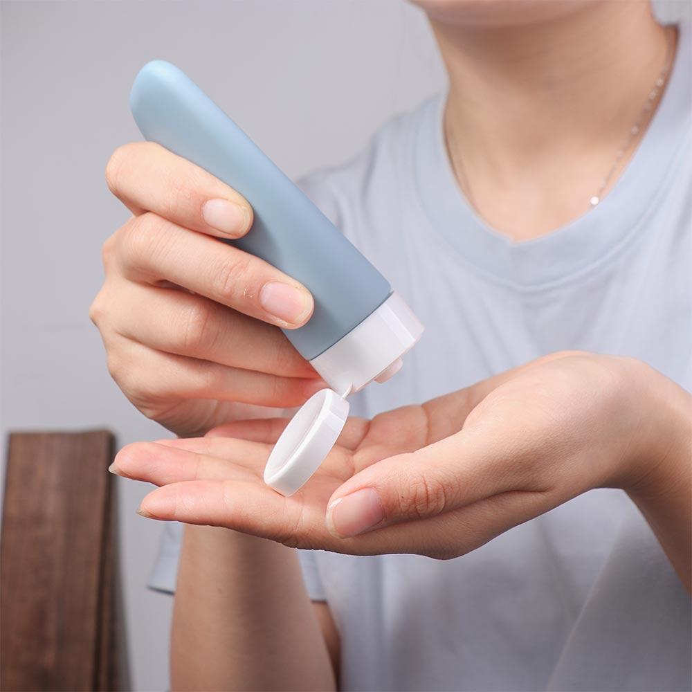 Creative Refillable Hose Squeeze Bottle Flip-top Bottles Sub-Bottling Travel Empty Bottle Simple Dispensing Empty Bottle Home