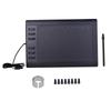 10x6 Inch Professional Graphics Drawing Tablet 12 Express Keys with 8192 Levels Support PC Laptop Connection