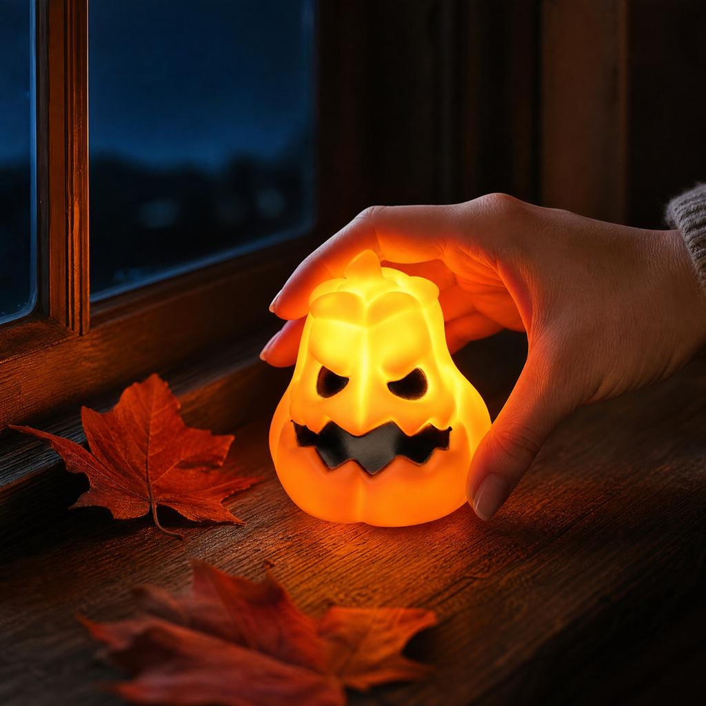 Halloween Glowing Pumpkin Light Decorative Lamp for Indoor Outdoor Party Decor