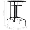 Table d'appoint - VIDAXL - Mosaïque - Noir - Rond - Extérieur