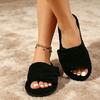 Household Indoor Velcro Cotton Slippers, Women's Warm Slippers, Plush Slippers