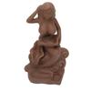 Indoor Incense Burner Red Porcelain Backflow Incense Holder Home Office Decoration Crafts