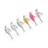 6pcs 4.3g 5cm Minnow Fishing Lure Multilayer Paint Processing Artificial Fishing Bait