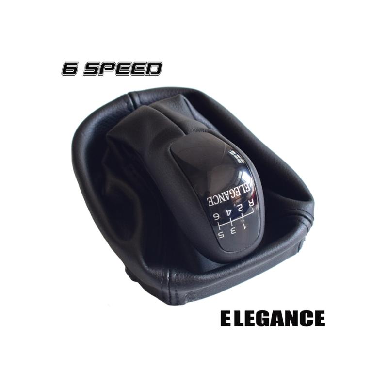 5 6 Speed Car Knob Stick Shifter Handball Manual for Mercedes Benz C Class W203 S203 W209 Leather Gaitor Boot Cover Car-Styling