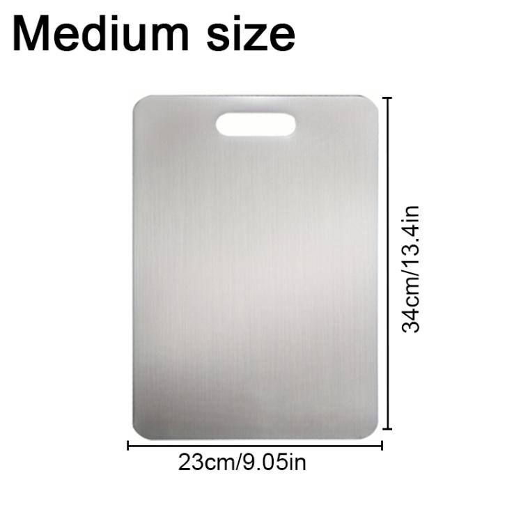 Stainless Steel Cutting Plate - Double-sided, Anti-slip, Easy To Clean, A Kitchen Necessity with A Long Service Life
