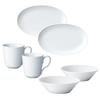 Royal Copenhagen White Fluted Dinnerware Set for Starter Set for Perfect for Starting a New Wedding 1074682 [Officially Imported] Set, 6-Piece Two,