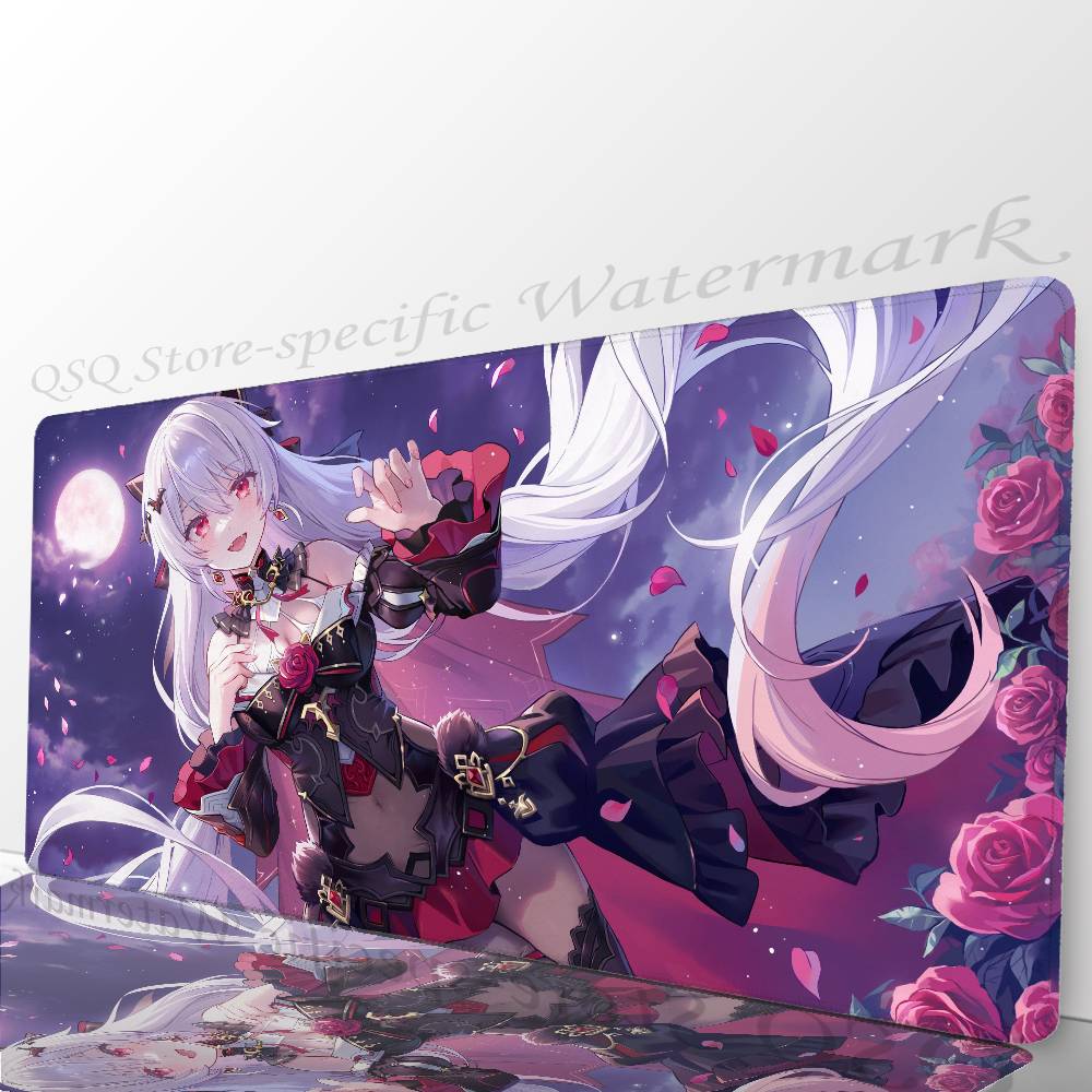 Theresa Apocalypse H-Honkai Impact 3 ANIME Mousepad Non-slip Suitable For Office Computers Laptops E-sports Game Desk Mats XXL