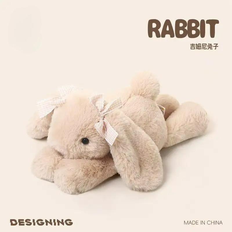 35cm New Simulated Shy Rabbit Doll Stuffed Plush Toy Cartoon Anime Cute Pillow Pillow Pillow Children s Birthday Gift Fun Doll
