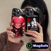 Jujutsu Kaisen Sukuna Mobilskal för iPhone 17 16 15 14 13 12 11 Pro Max Plus Mini MagSafe Glas Färgskydd Skydd