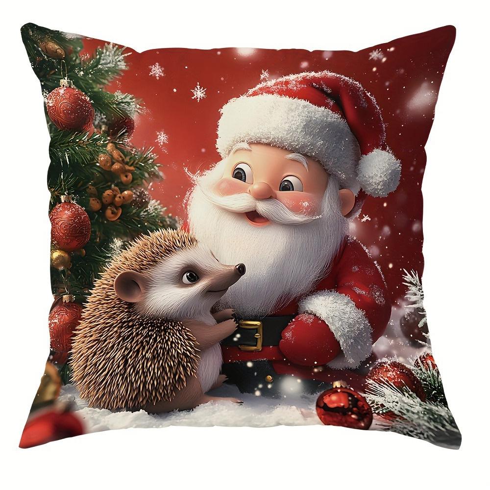 

Рождественское волшебство: Наволочки Санта, Снеговик и Друзья для Праздничного Декора! диваны, наволочки для спальни, праздничные подарки 18x18Inch