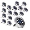 Lumini Solare de Sol cu Senzori de Amurg, Set de 16