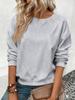 2026 Women's Color Block Long Sleeve Patchwork T-shirt: Simple Casual European American Fashion