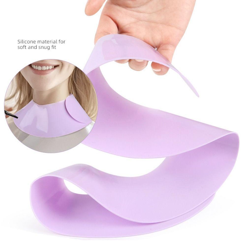 Easy Clean Hair Cutting Collar Silicone Hair Dyeing Shawls Neck Wrap  Styling Accessories