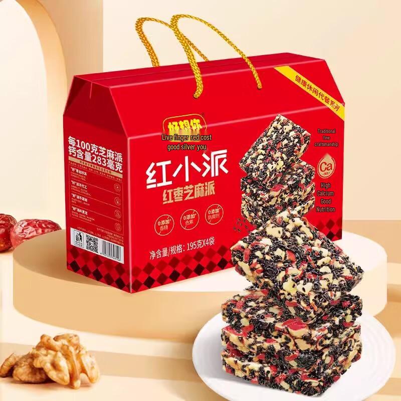 Haoxiangni Red Xiaopai Red Date & Sesame Soft Pie Gift Box