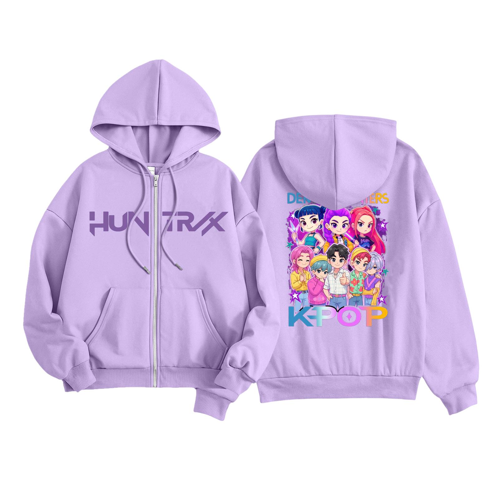 

Детская мода Женская легкая толстовка с длинным рукавом на молнии Толстовка с принтом и карманами 160