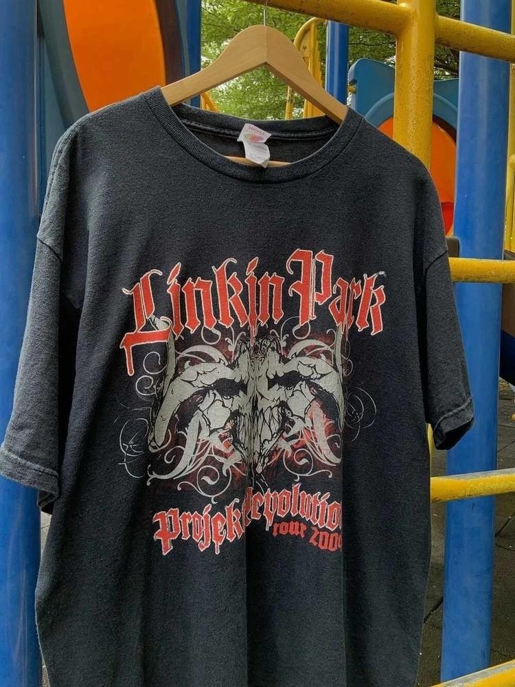 Винтаж Винтаж 2004 Linkin Park Projekt Revolution Тур Футболка Мужская Женская Унисекс Футболка M
