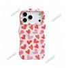 Pink polka dot love wave film 2-in-1 mobile phone case iPhone13 creative anti-drop protective case Apple 17