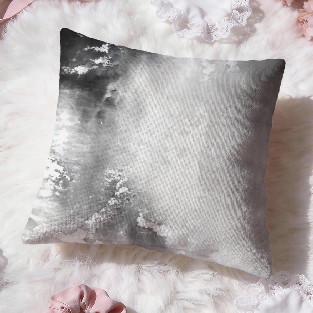 Ink Wash Texture Cushion Cover Premium Comfort Reversible Pillow Cove Two in One Design for Any Room  Car Interior