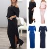 Elegant Summer Loose Pocket Dress Featuring Stylish Cutout Design And Soft Knit Fabric
