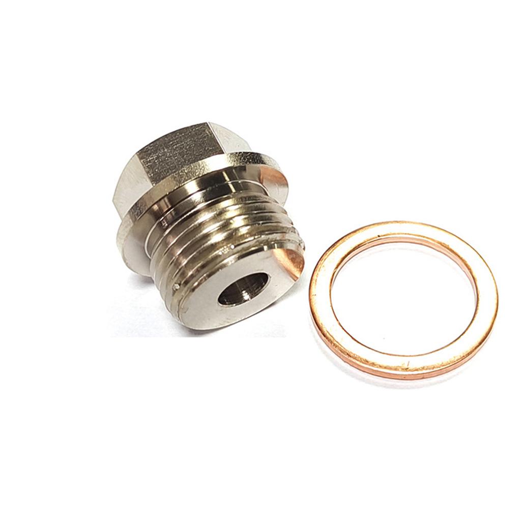Pressure Sender Adapter Sending Unit Bung Plug M18x1.5 to 1/8" NPT Male Temperature Gauge for Most Engines