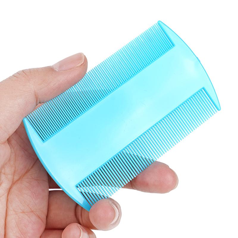 1pcs Plastic Double Sided Nit Fine Tooth Head Lice Hair Combs for Pet Dog Cat Flea Hair Combs Brush Pet Hair Cleaning Supplies