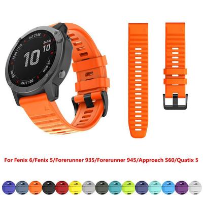 Silikon-Schnellverschluss-Uhrenarmband für Garmin Fenix 6, 6x, 5 und Fenix 3 (22mm/26mm)