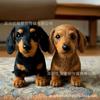 Bicho de Pelúcia Dachshund para Sofá, Brinquedo de Cachorro Macio e Fofo, Presente para Alívio do Estresse