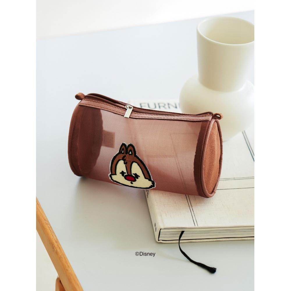 Daiso Disney Chip Dale Cylindrical Mesh Pouch Dale