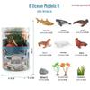 Ocean Crab Simulation Toy Set: Includes Hermit, Swimming, and Three-Spot Plastic Models