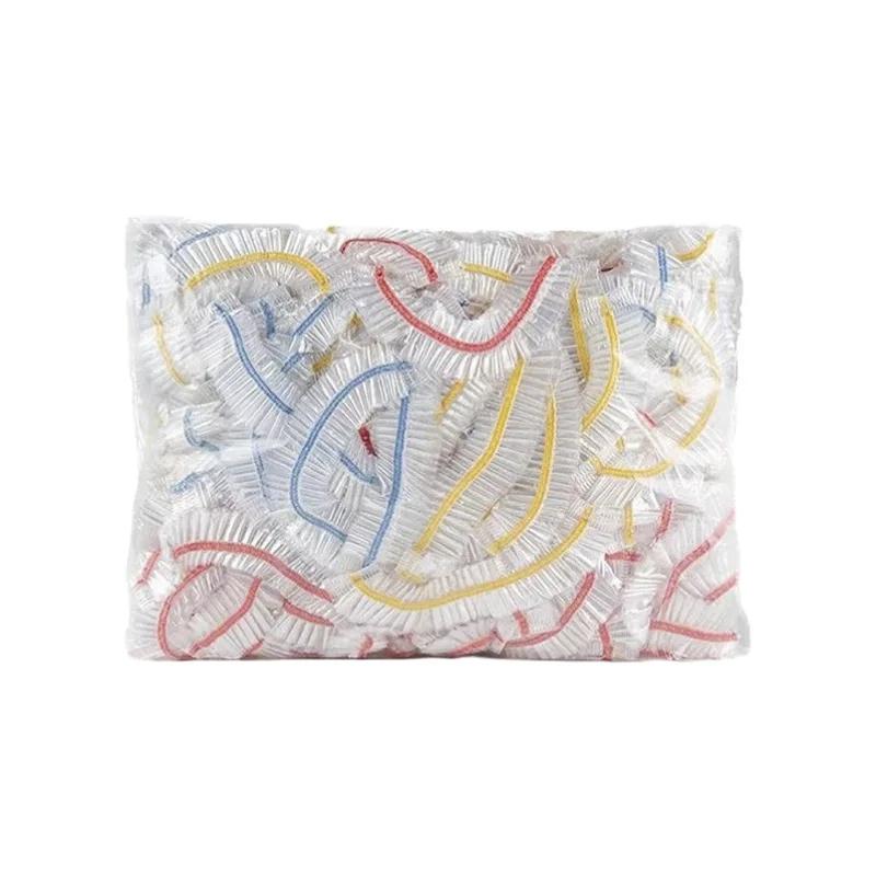 Plastic Disposable Food Cover Colorful Elastic Wrap Food Covers Fresh-keeping Lid Plate Kitchen Nylon Packaging Bags Storage Bag