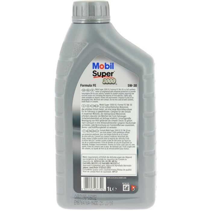 MOBIL Öl-Additiv SUPER 3000 X1 Formula FE - Synthetisch / 5W30 / 1L