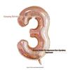 40" Rose Gold Laser Cut Number Balloon - Birthday, Proposal, Wedding, or Bridal Decor