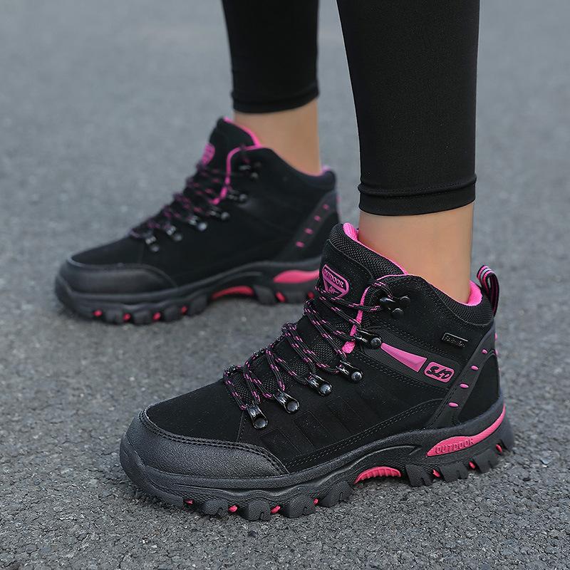 Women's shoes large size outdoor shoes high-top shoes wear-resistant shoes mountaineering shoes sports shoes climbing shoes physical training shoes