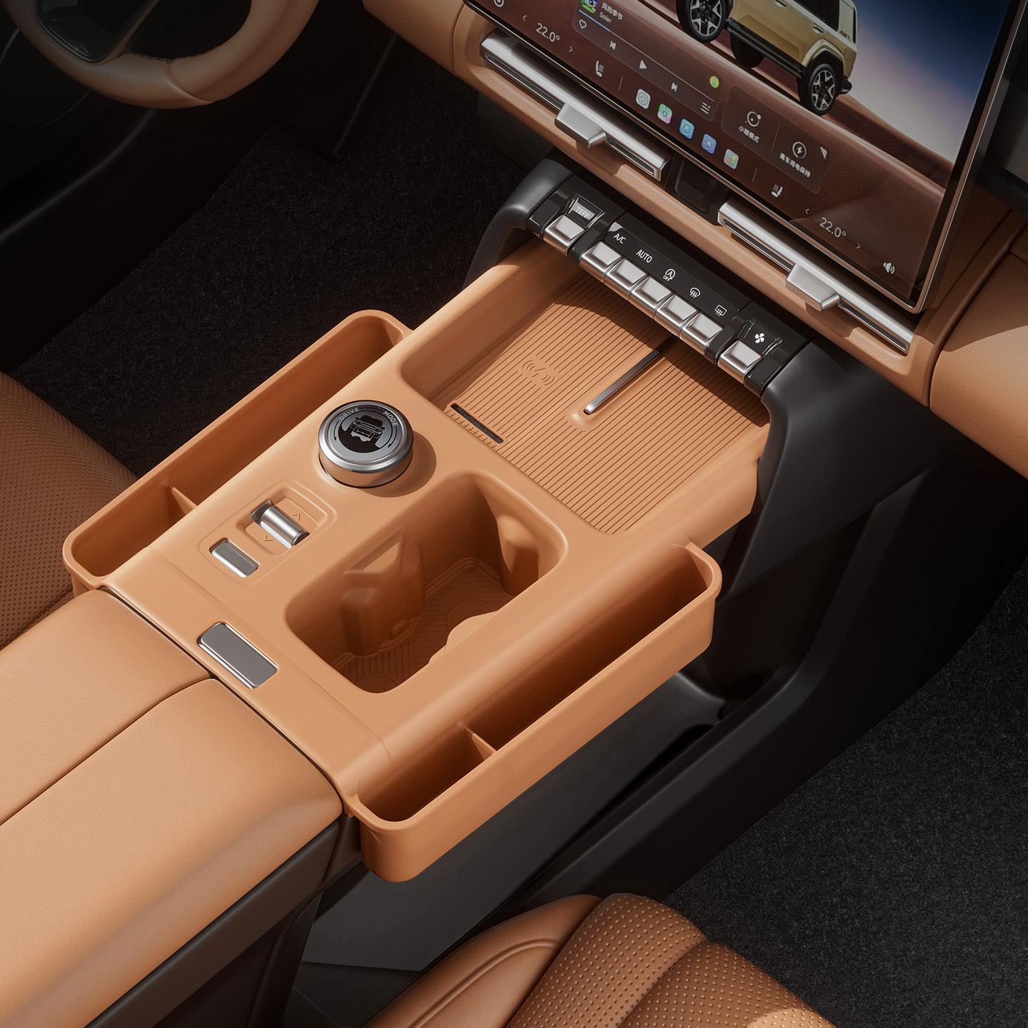 ICAR V27 Center Console Silicone Storage Box - Anti-slip, Anti-fall, Fits 26 Models