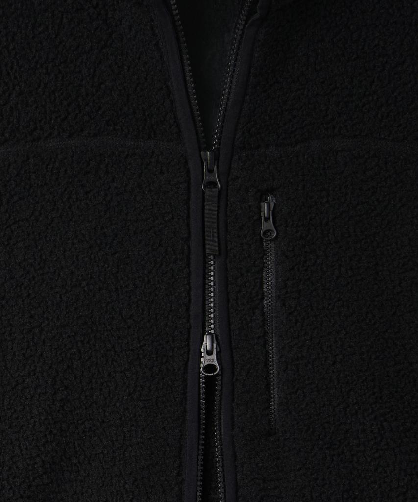 Musinsa Standard Essential Sherpa Fleece High-Neck Jacket [Black]