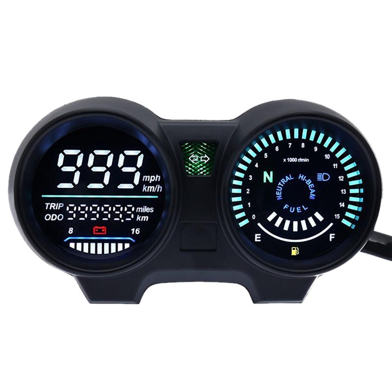 Black Motorcycle Dashboard Motorcycle RPM Meter Electronics Speedometer For Brazil TITAN 150 Honda CG150 Fan150 чёрный