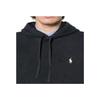 Polo Ralph Lauren Solid Color Hooded Fitted Long Sleeve Sweatshirt Men Sweatshirt Black 710916690-025