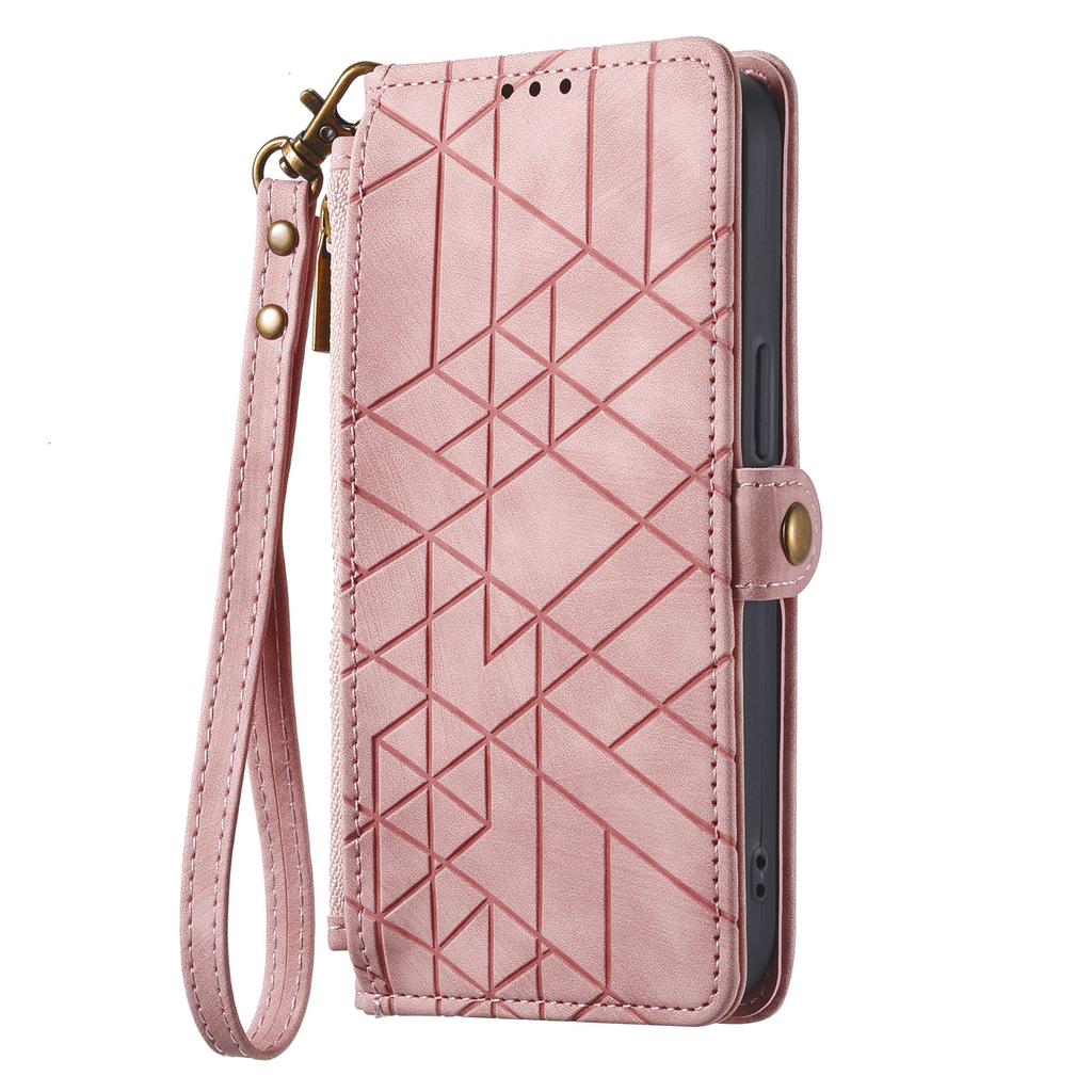Wallet Zipper Purse Card Solt Leather Case For iPhone 14 15 Pro Max 13 Mini 12 11 SE 2022 X XR XS 8 7 Plus Strap Bag Book Cover