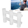 Fishing Rod Holder ABS 3 Tubes Rod Rack Bracket Fishing Accessories for Freshwater Seawater Kayak Yacht