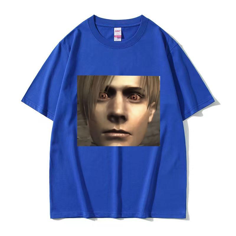 Leon S Kennedy Resident Evil Graphic T Shirt Unisexs Retro High Quality Fashion Tshirts Gothic Clothing Oversized Cotton Tshirt