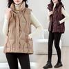 Removable Hat Cotton Vest Women Wear New Large Size Foreign Style Vest Women's Vest Jacket In Autumn and Winter