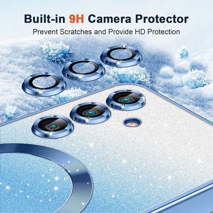 Coque de Protection - BOOLING - Samsung Galaxy A17 4G/5G - Souple - Antichoc - Bleu Pailleté